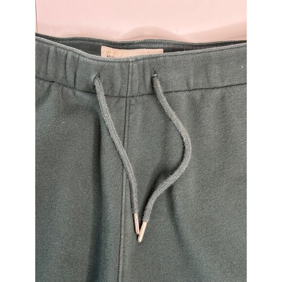 Abercrombie & Fitch Forest Green Sweatpants Elastic Drawstring Waist Casual L - Picture 6 of 11